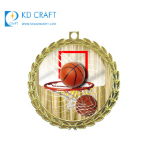 Goldener Lieferant China kundenspezifischer bunter Emailledrucksportsport-Basketball-Medaillen für den Preis